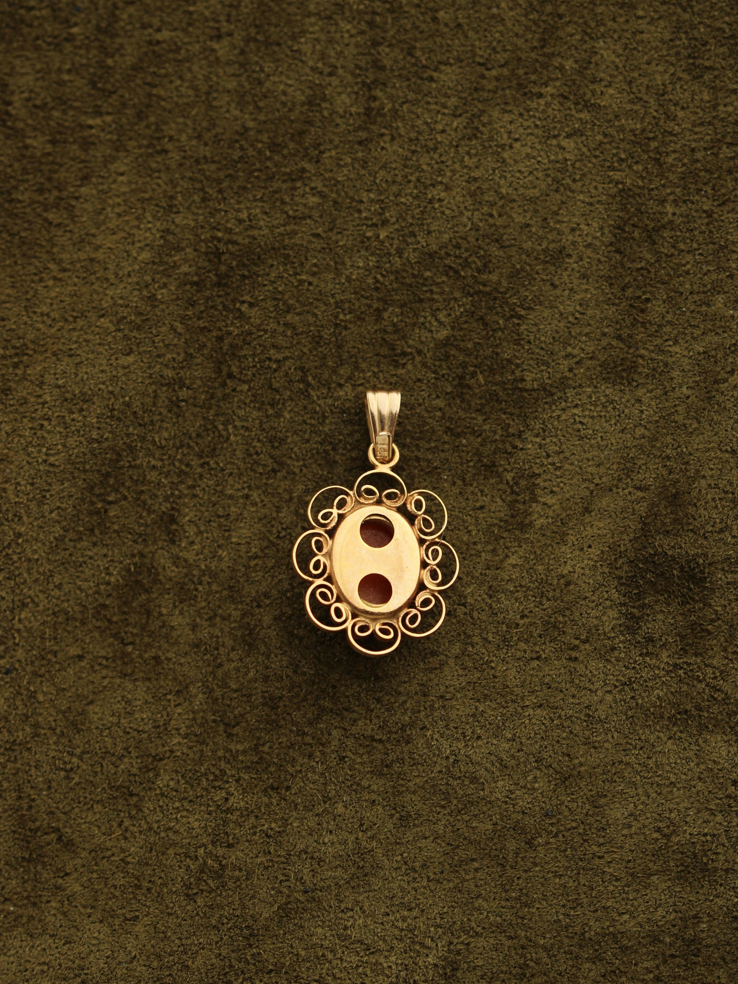 14k Cameo Charm