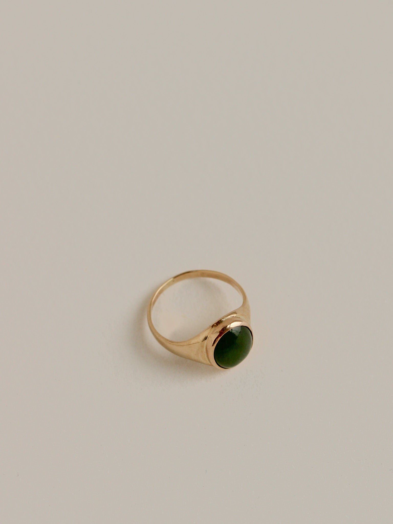 Jade on sale signet ring