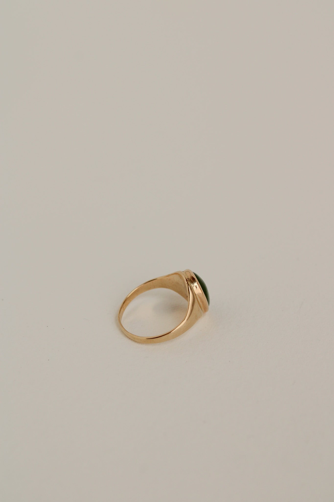 14k Jade Signet