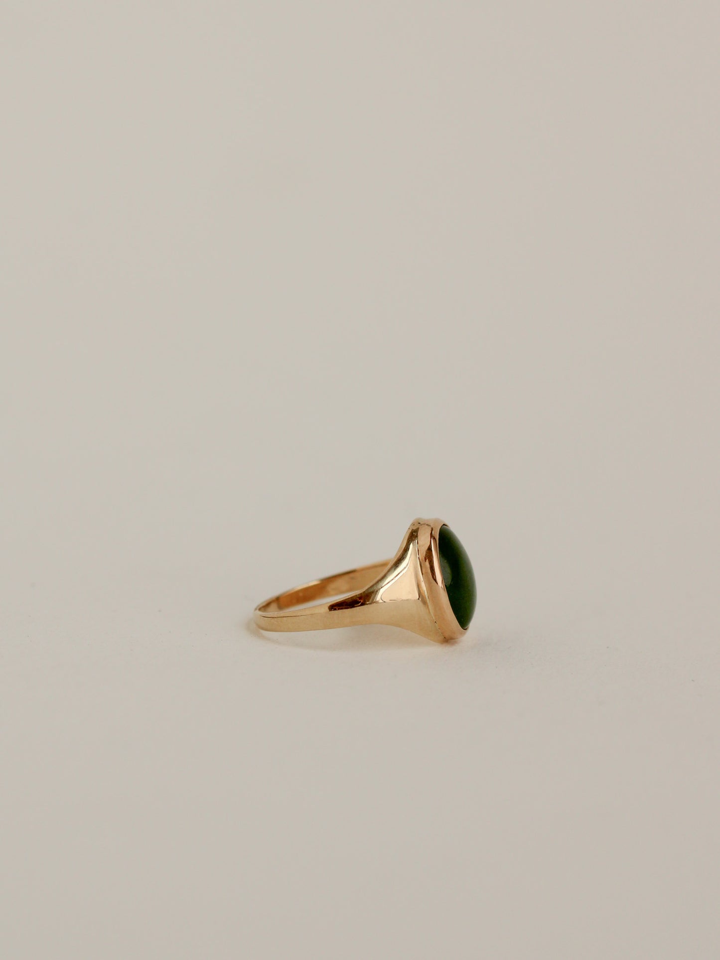 14k Jade Signet