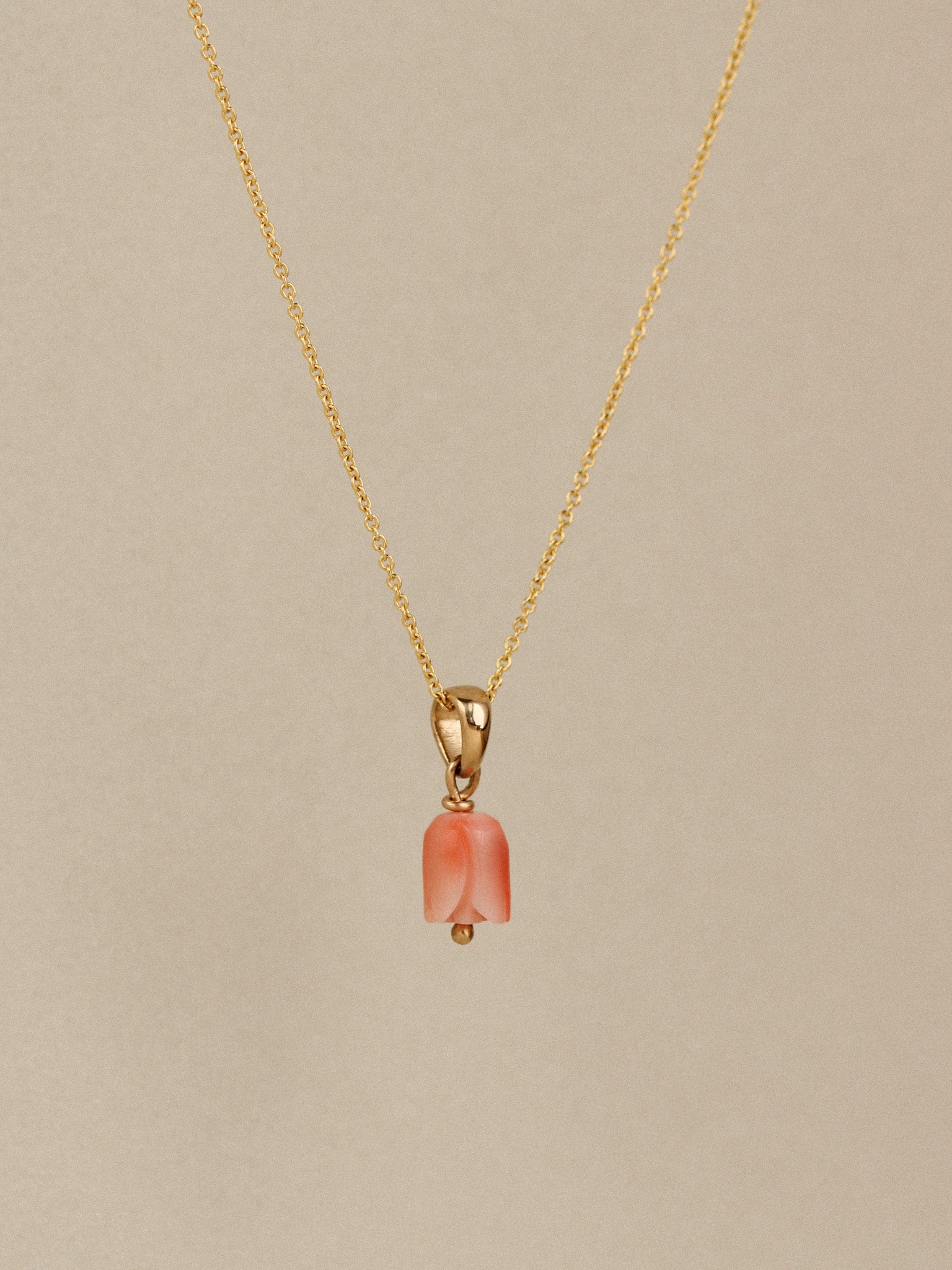 Coral Rosette Necklace