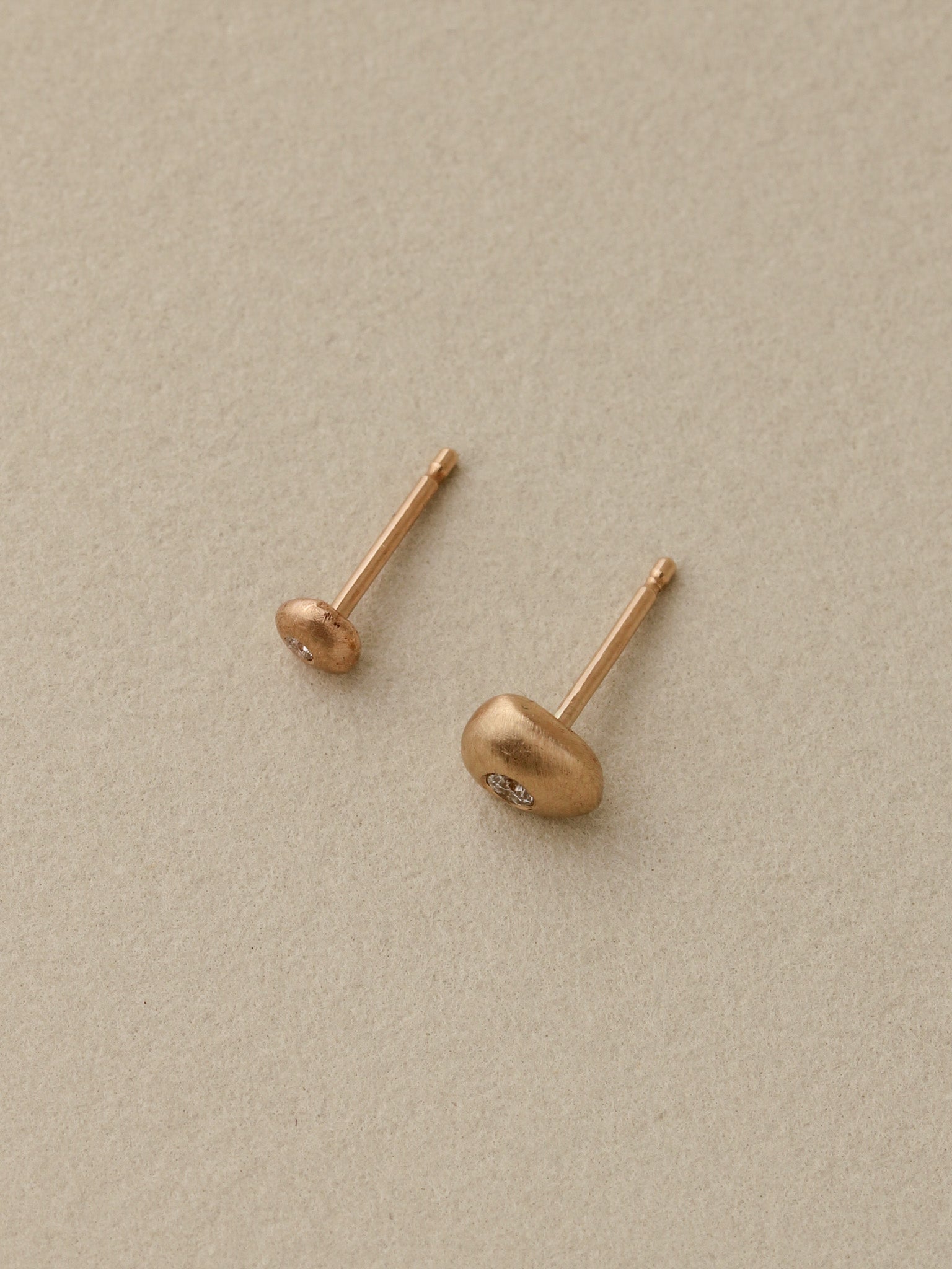 Diamond Pebble Studs