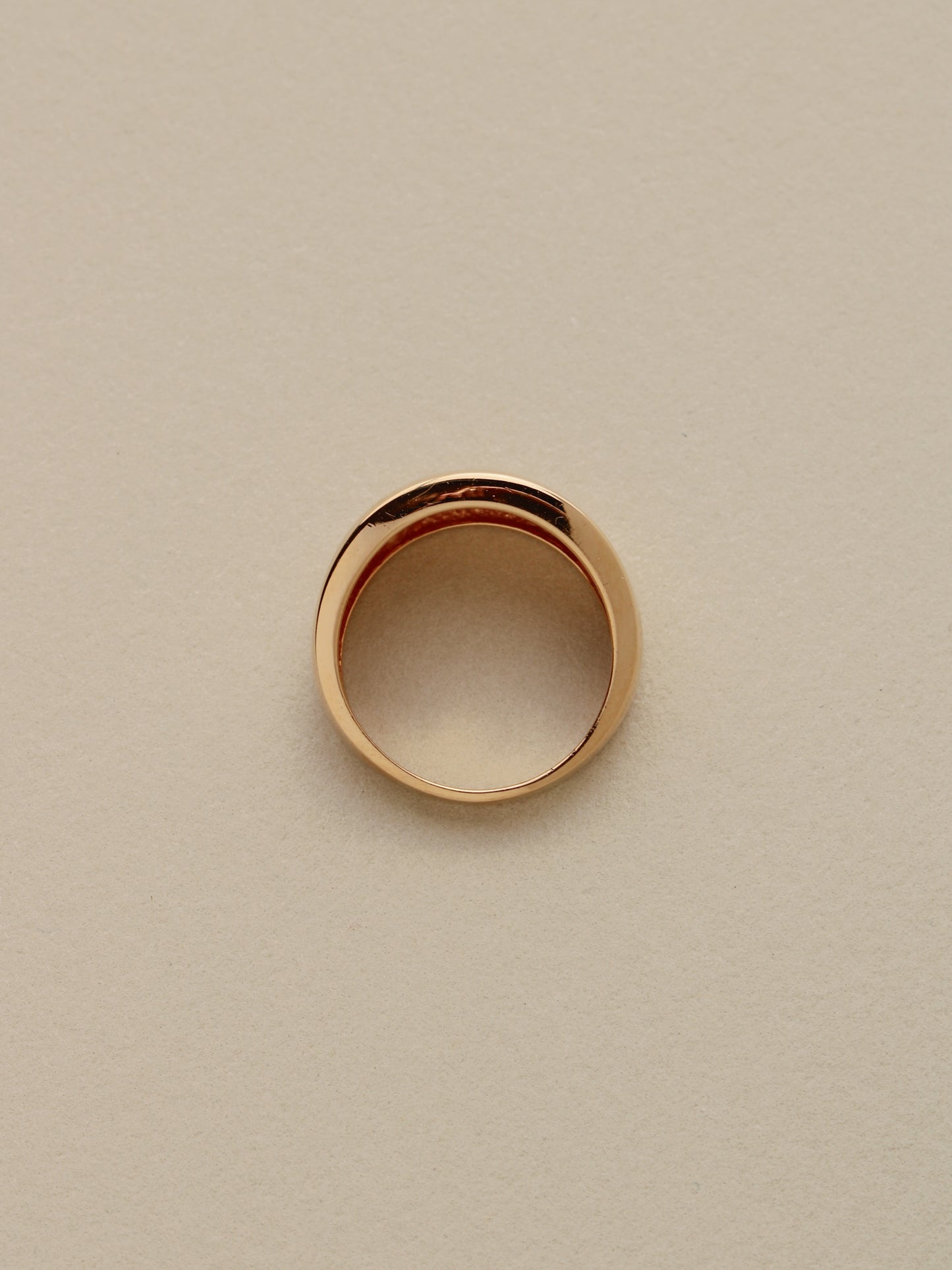 Flared Dome Ring, 14k
