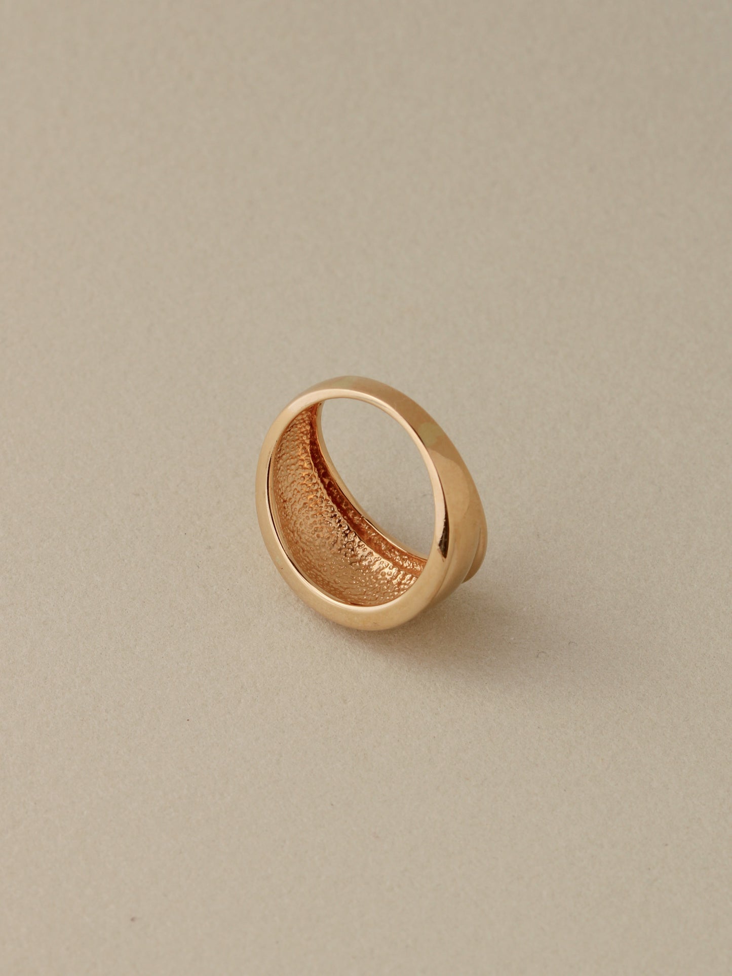 Flared Dome Ring, 14k