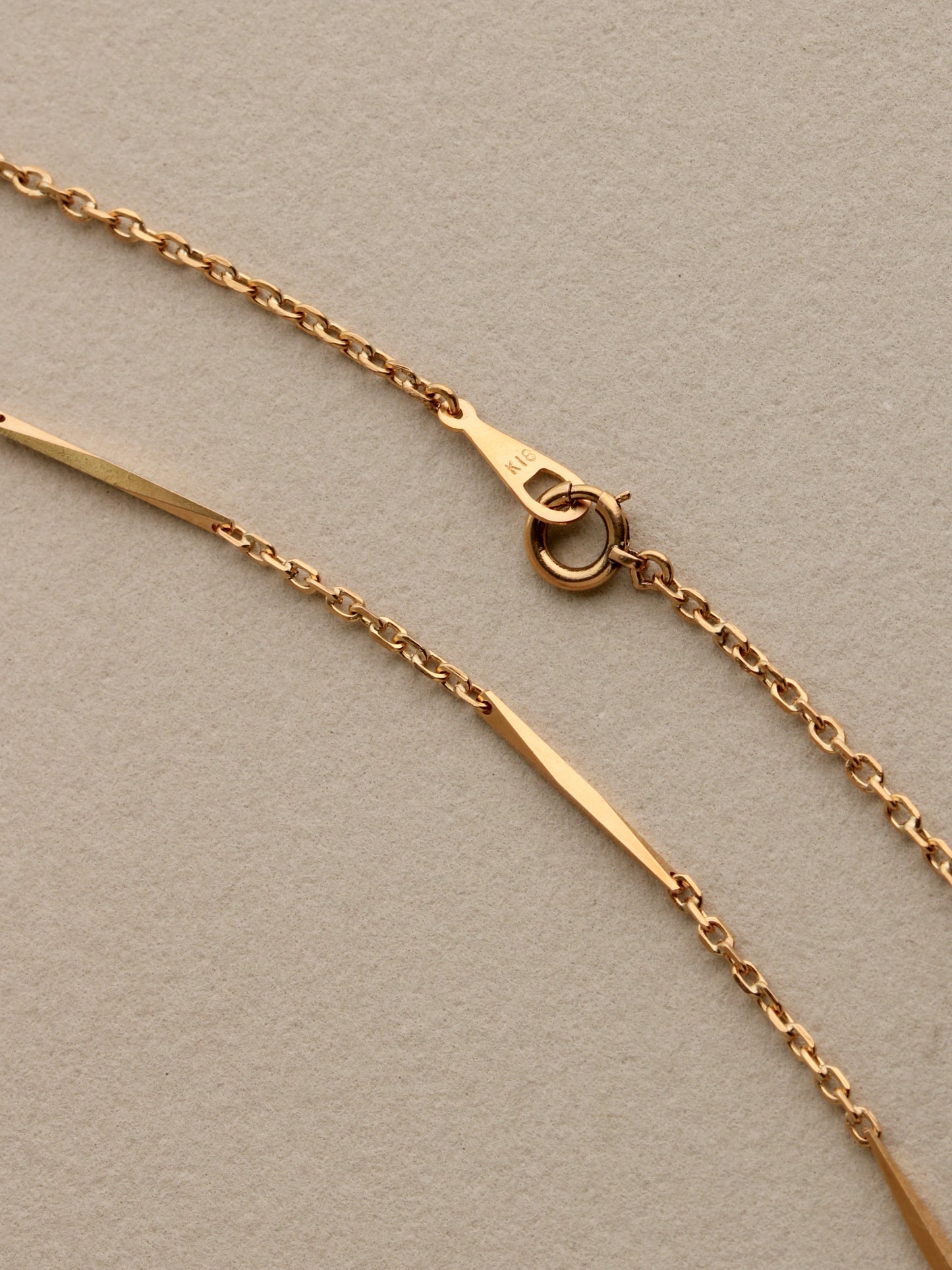 Geometric Bar Chain, 18k