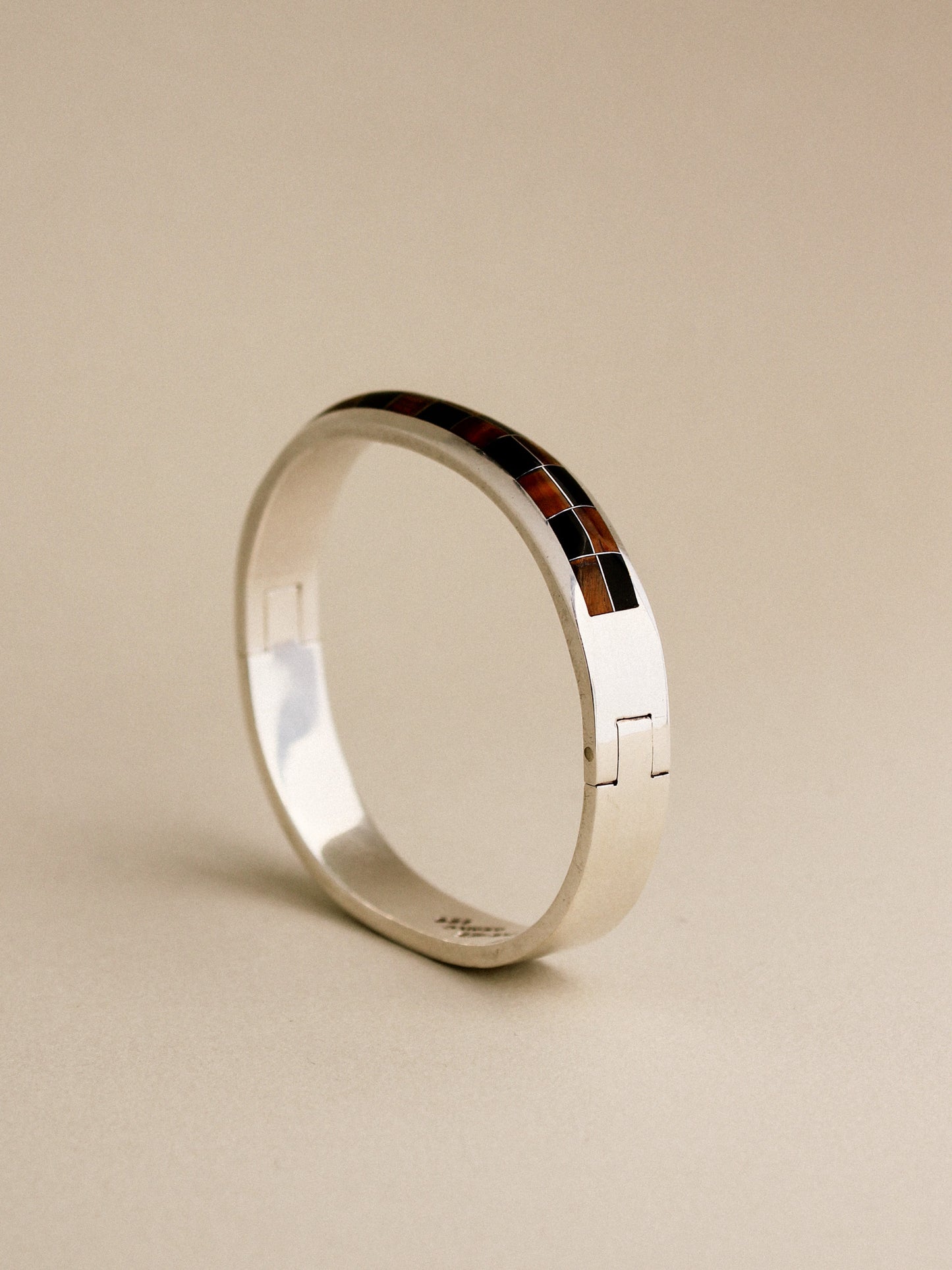 Mexican Silver Inlay Bracelet