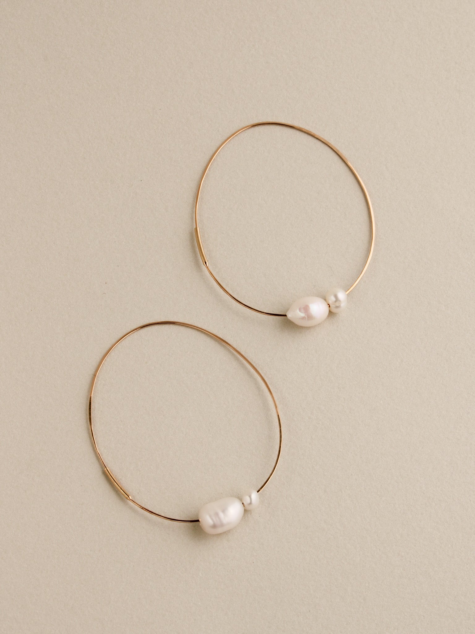 Pearl Infinity Hoops