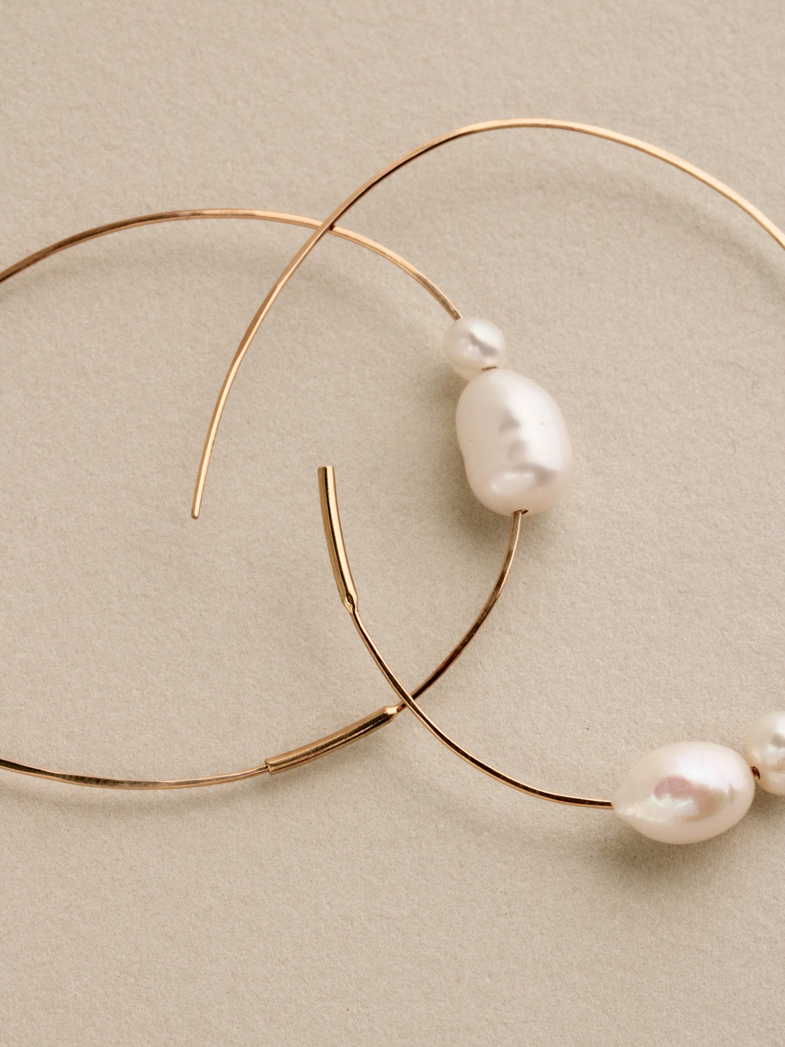 Pearl Infinity Hoops