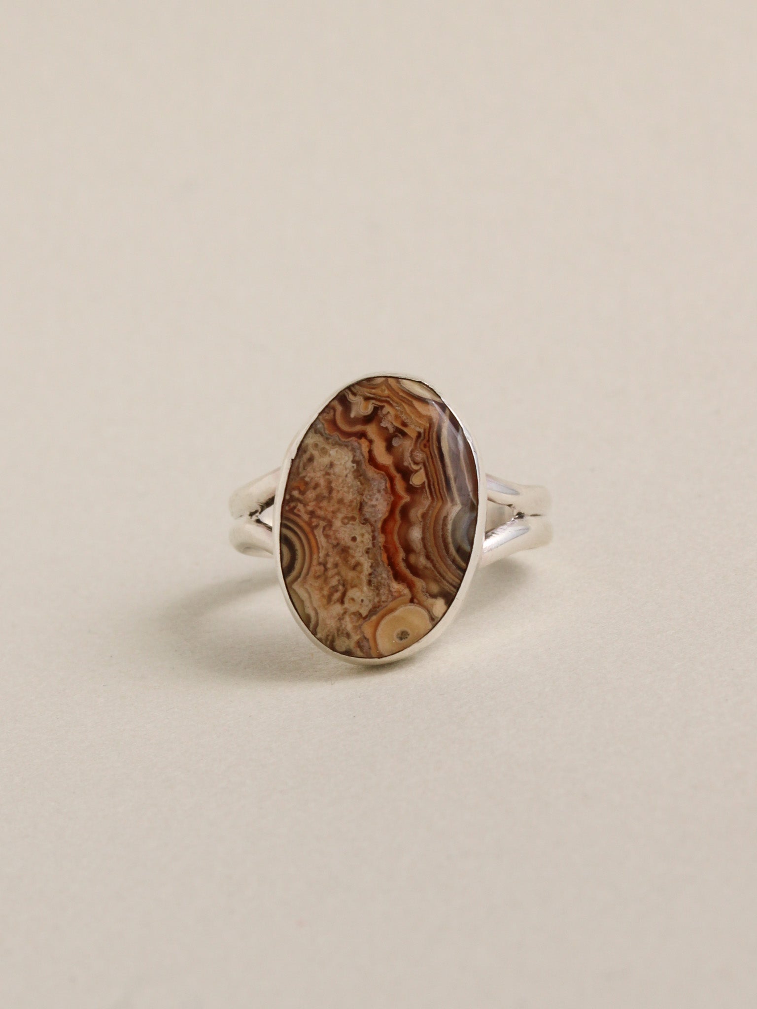 Crazy Lace Agate Ring