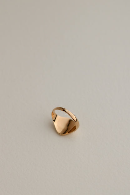 10k Oval Pinky Signet Ring