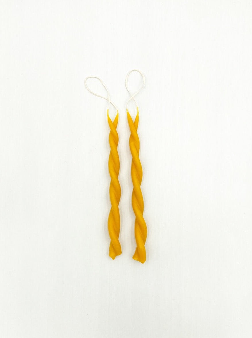 Twin Flame Beeswax Candles