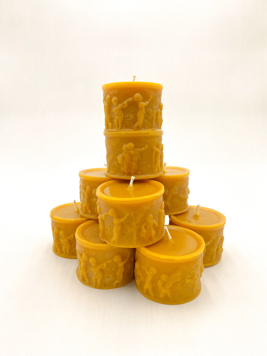 Mirth Beeswax Pillar Candle