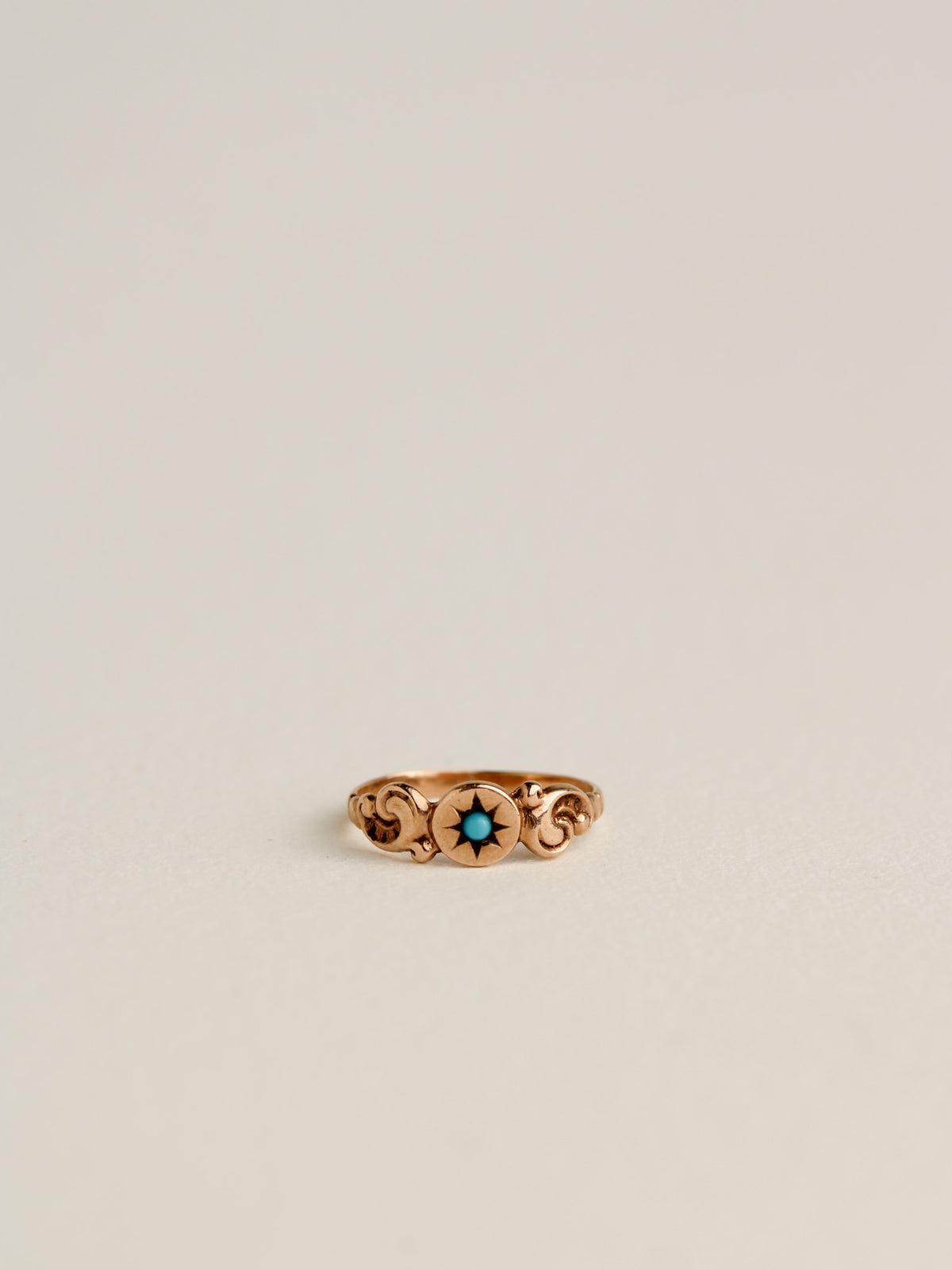 10k Turquoise Baby Ring Charm