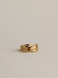 Wide Foldover Band, 14k