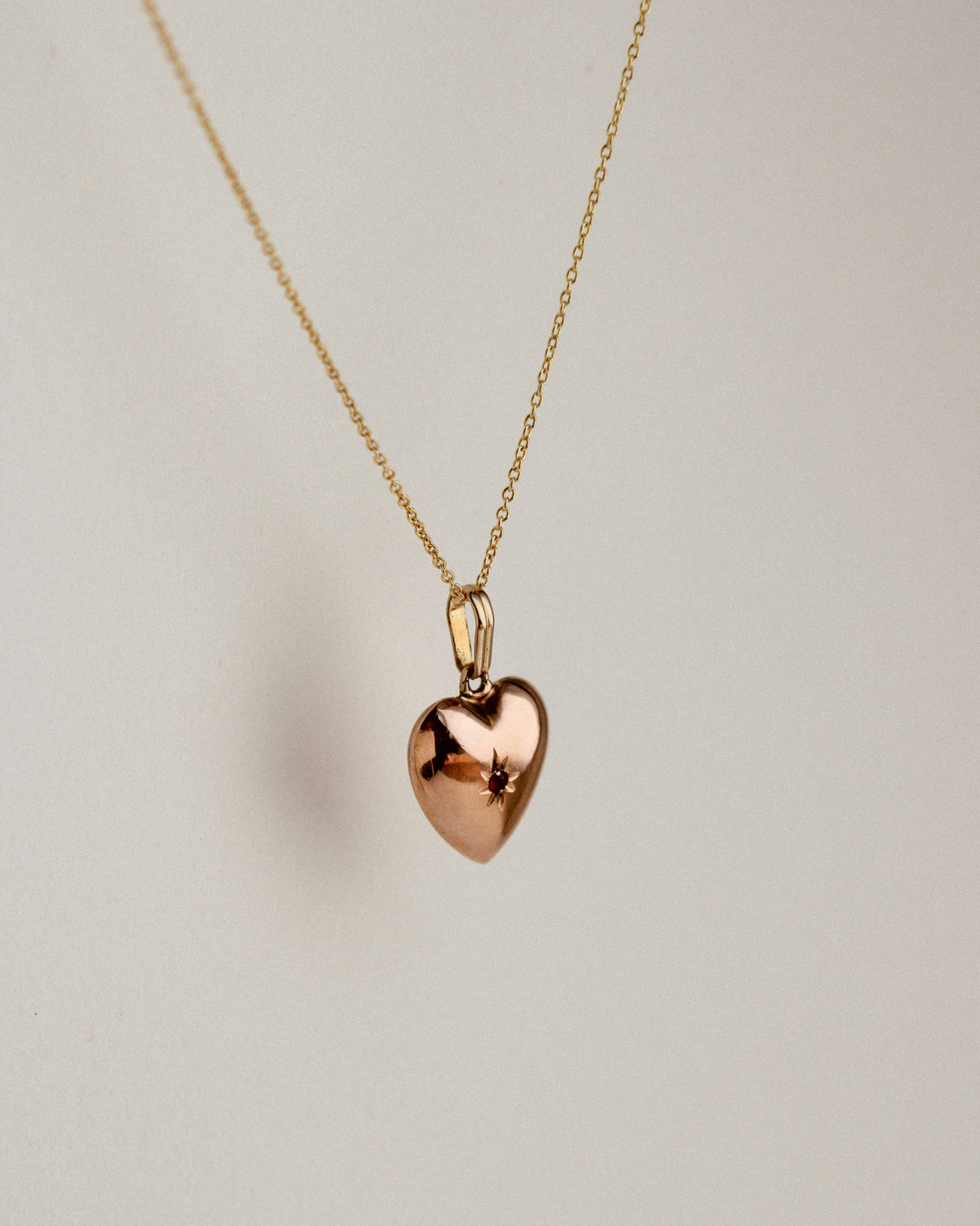 Ruby Heart Charm