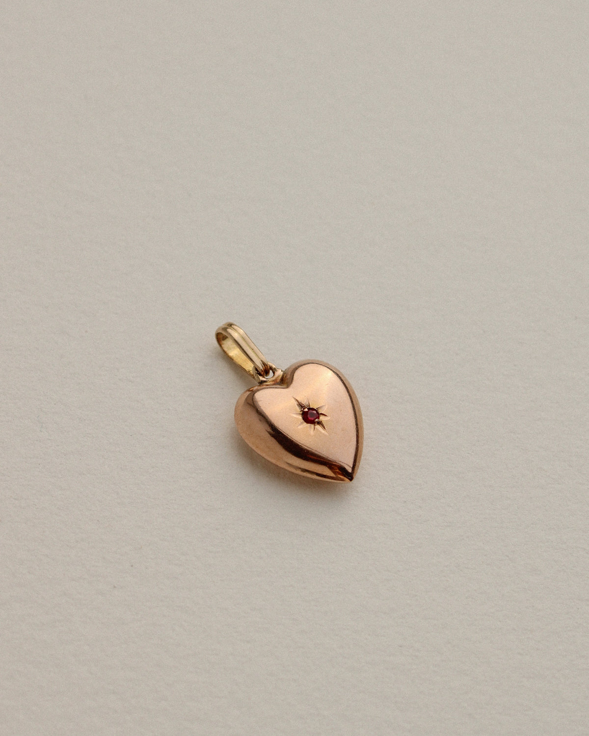Ruby Heart Charm
