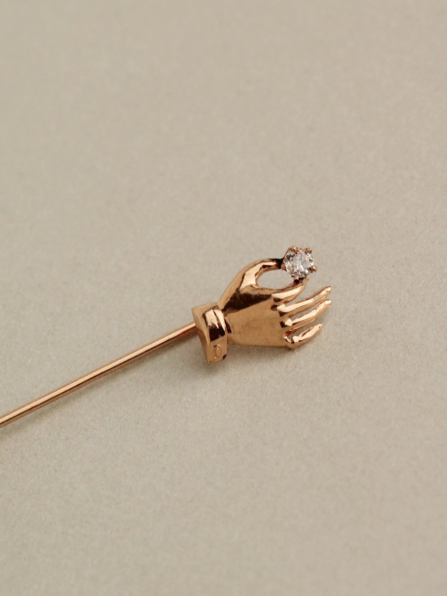 Diamond Hand Stick Pin