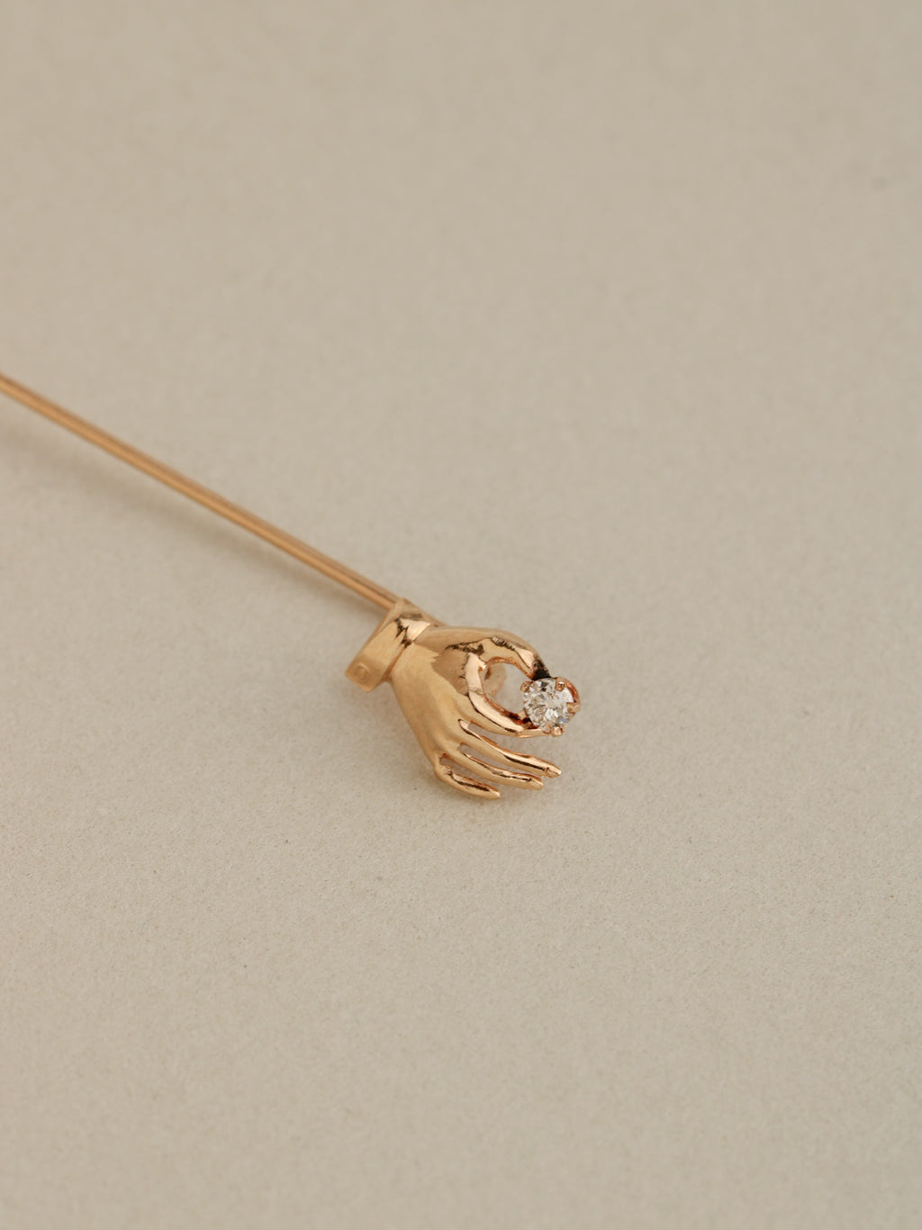 Diamond Hand Stick Pin