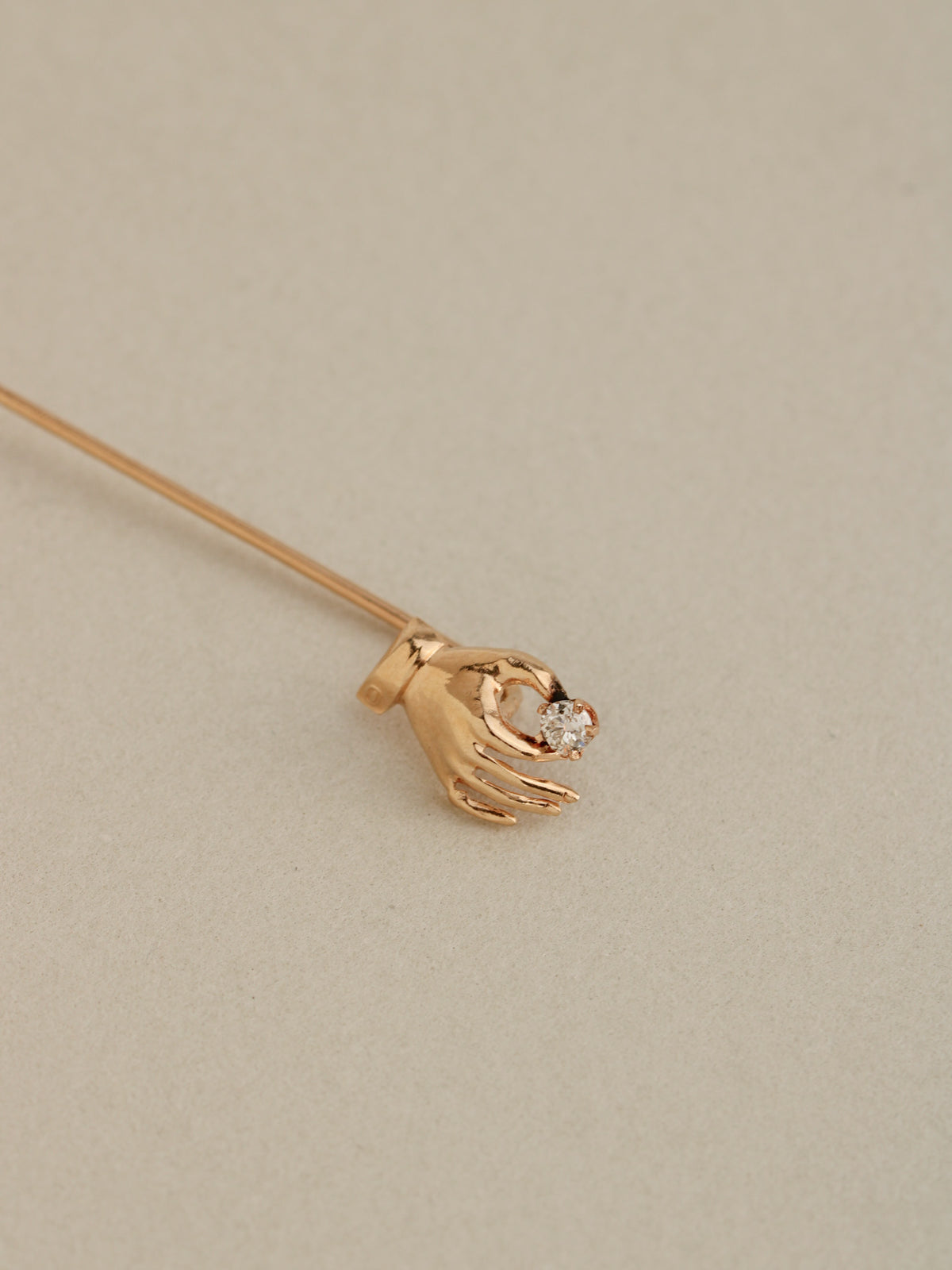Diamond Hand Stick Pin