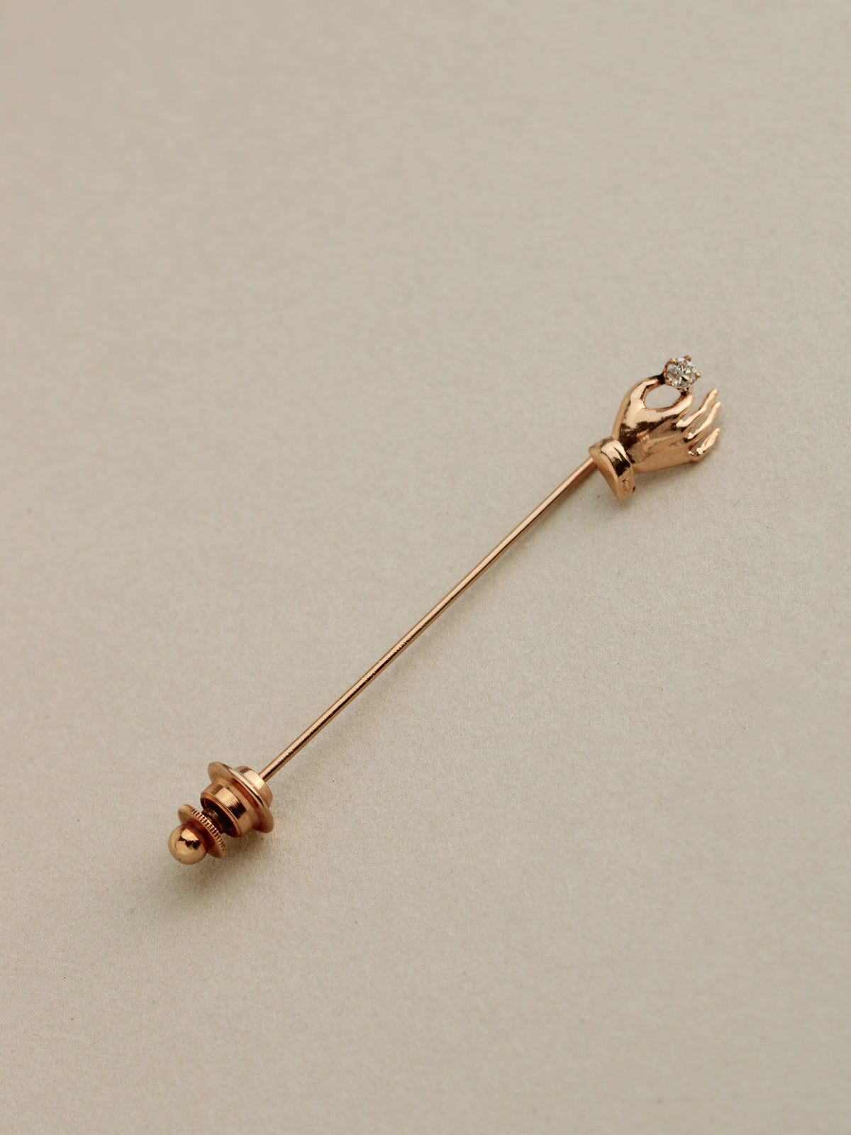 Diamond Hand Stick Pin