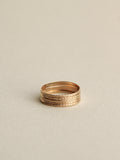 14k Starbust Stacking Rings
