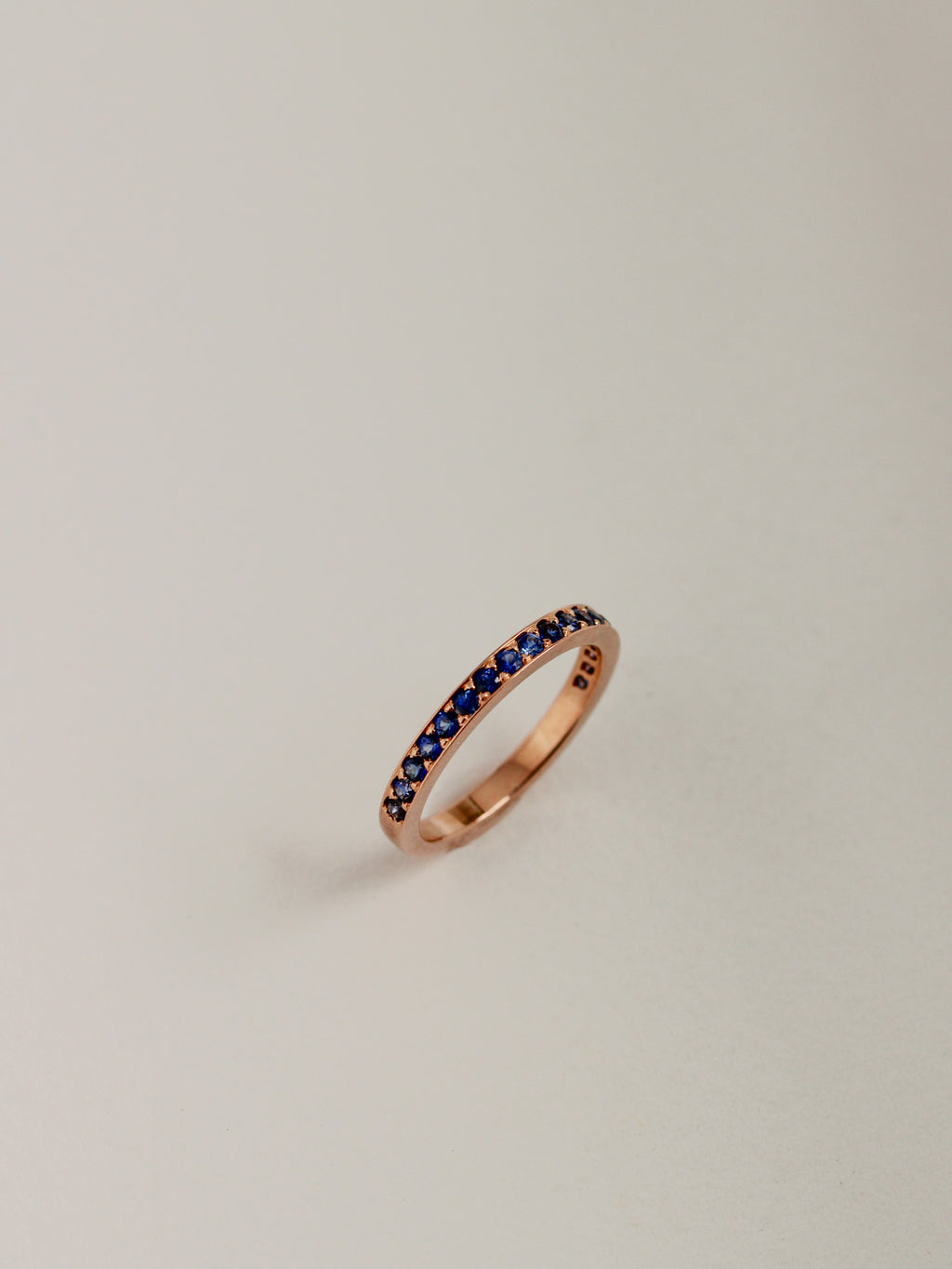 Rose Gold Sapphire Band