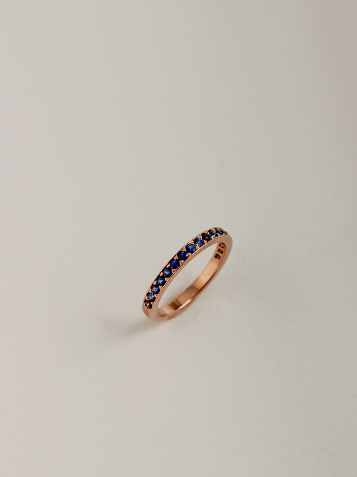 Rose Gold Sapphire Band