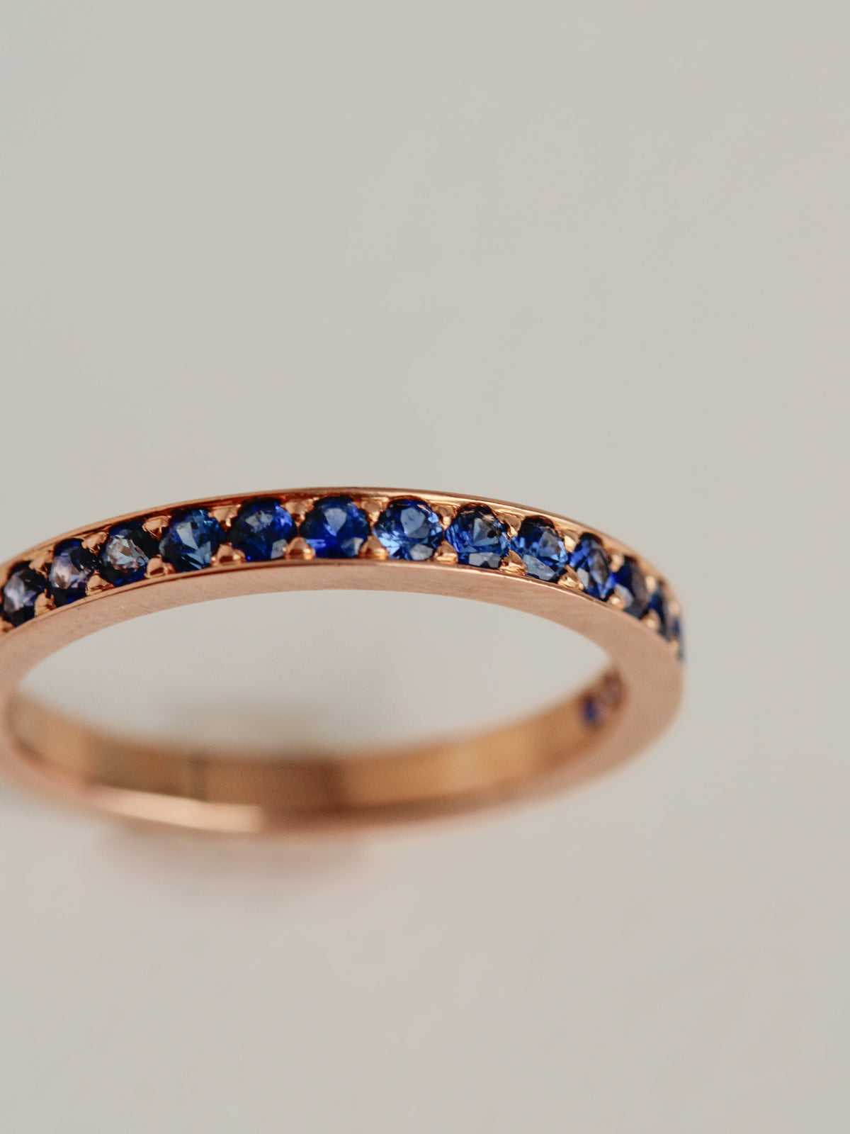 Rose Gold Sapphire Band