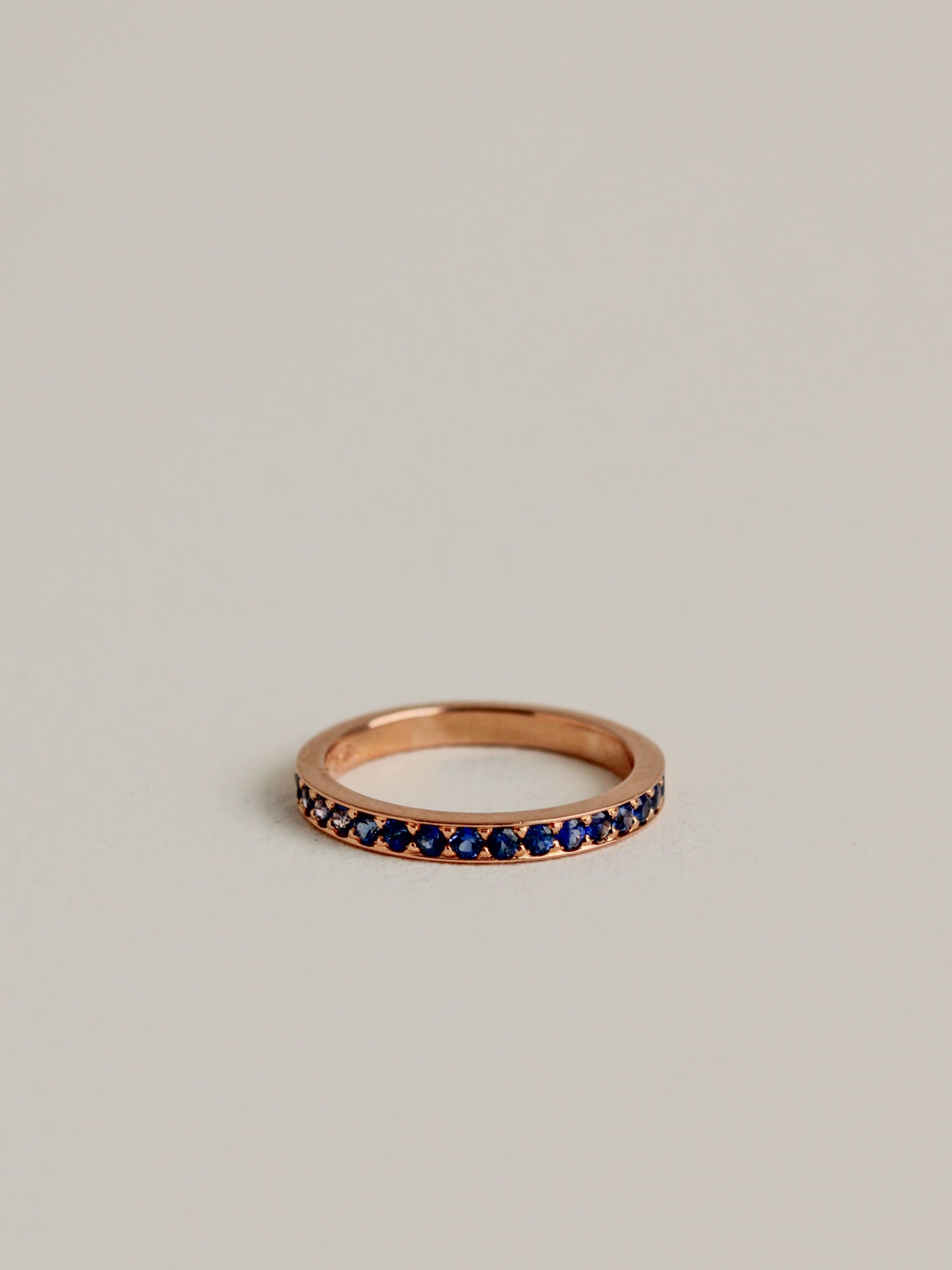 Rose Gold Sapphire Band