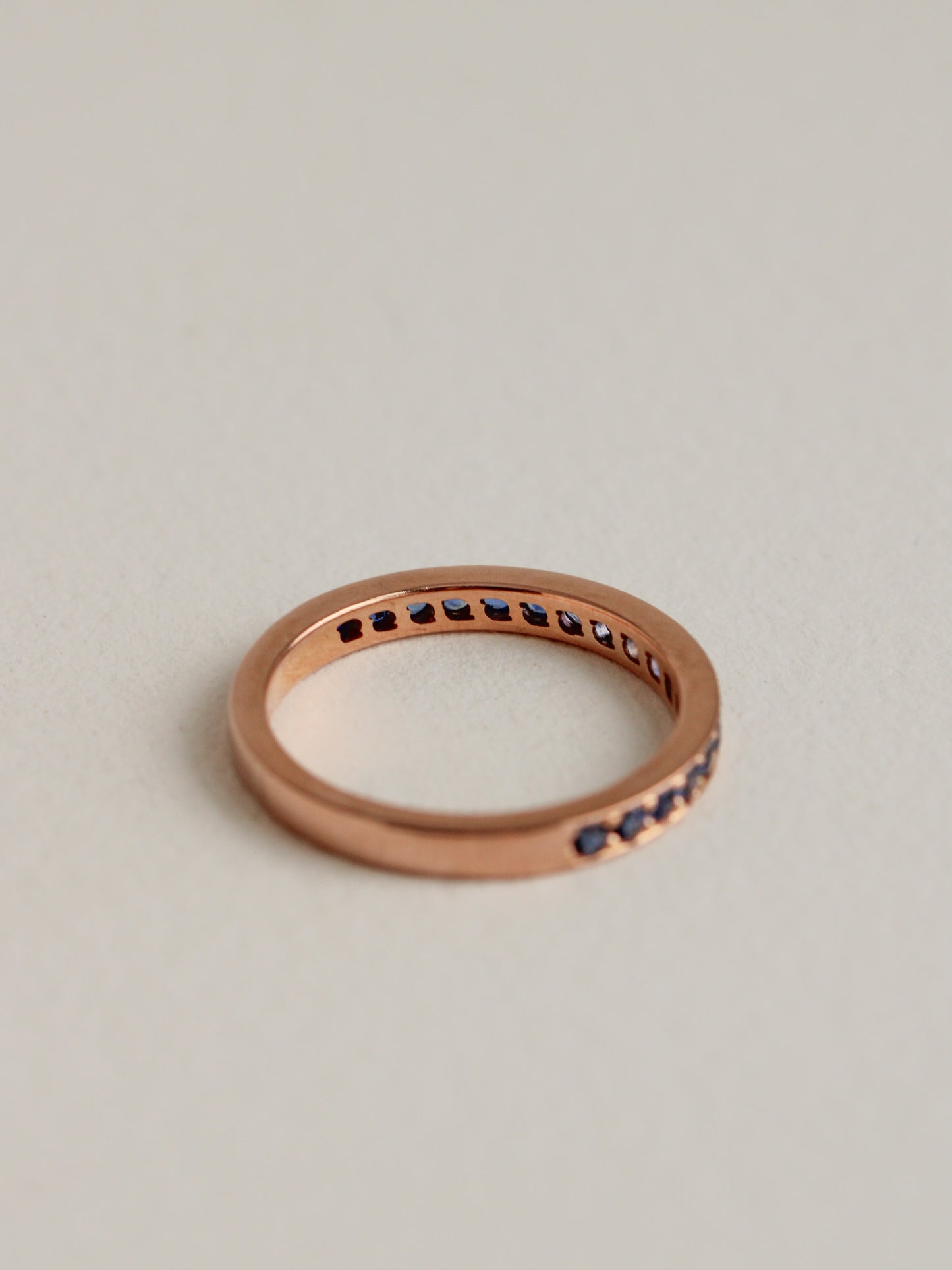 Rose Gold Sapphire Band