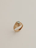 14k Woven Opal Signet