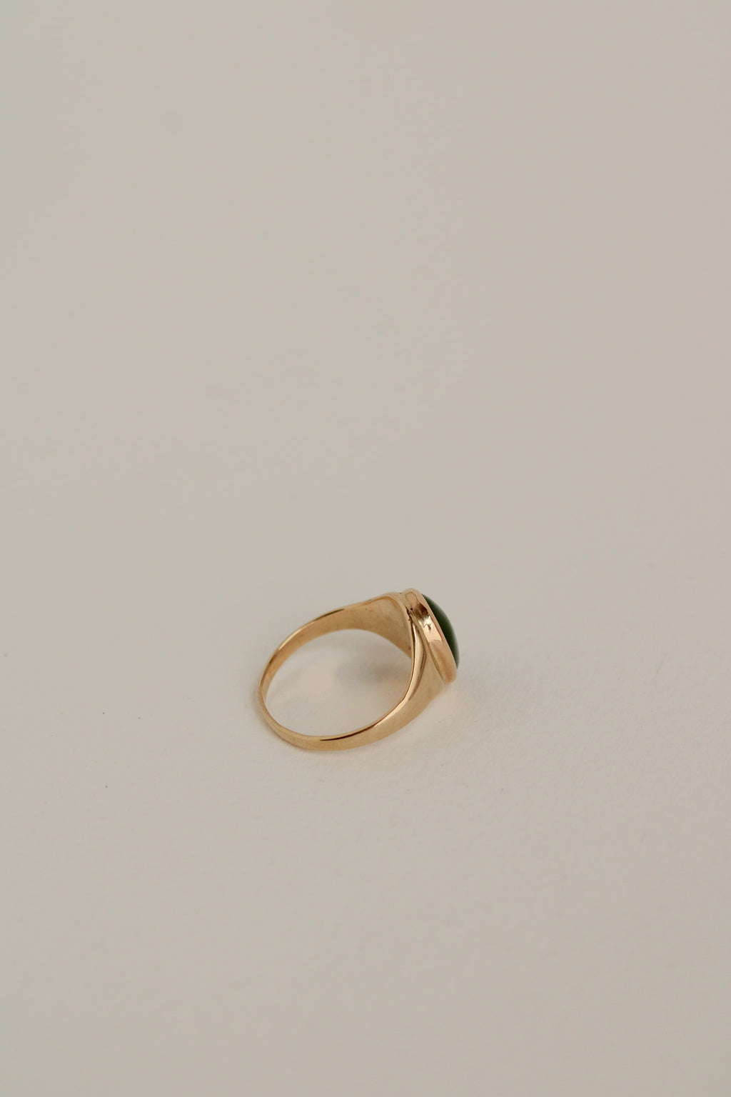 14k Jade Signet