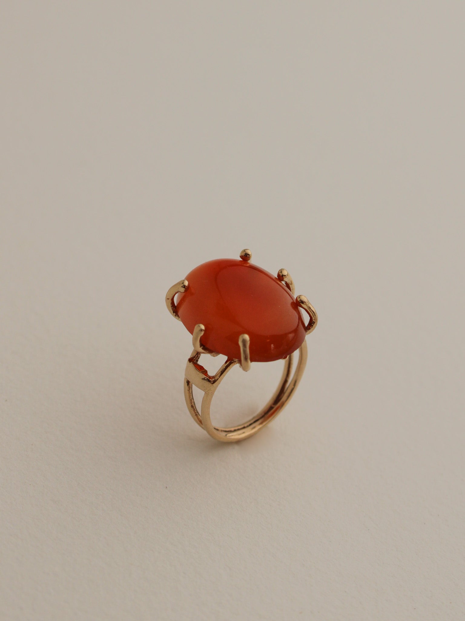 Brutalist Agate Ring