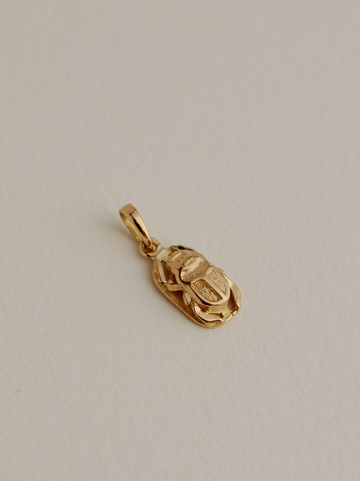 18k Scarab Charm