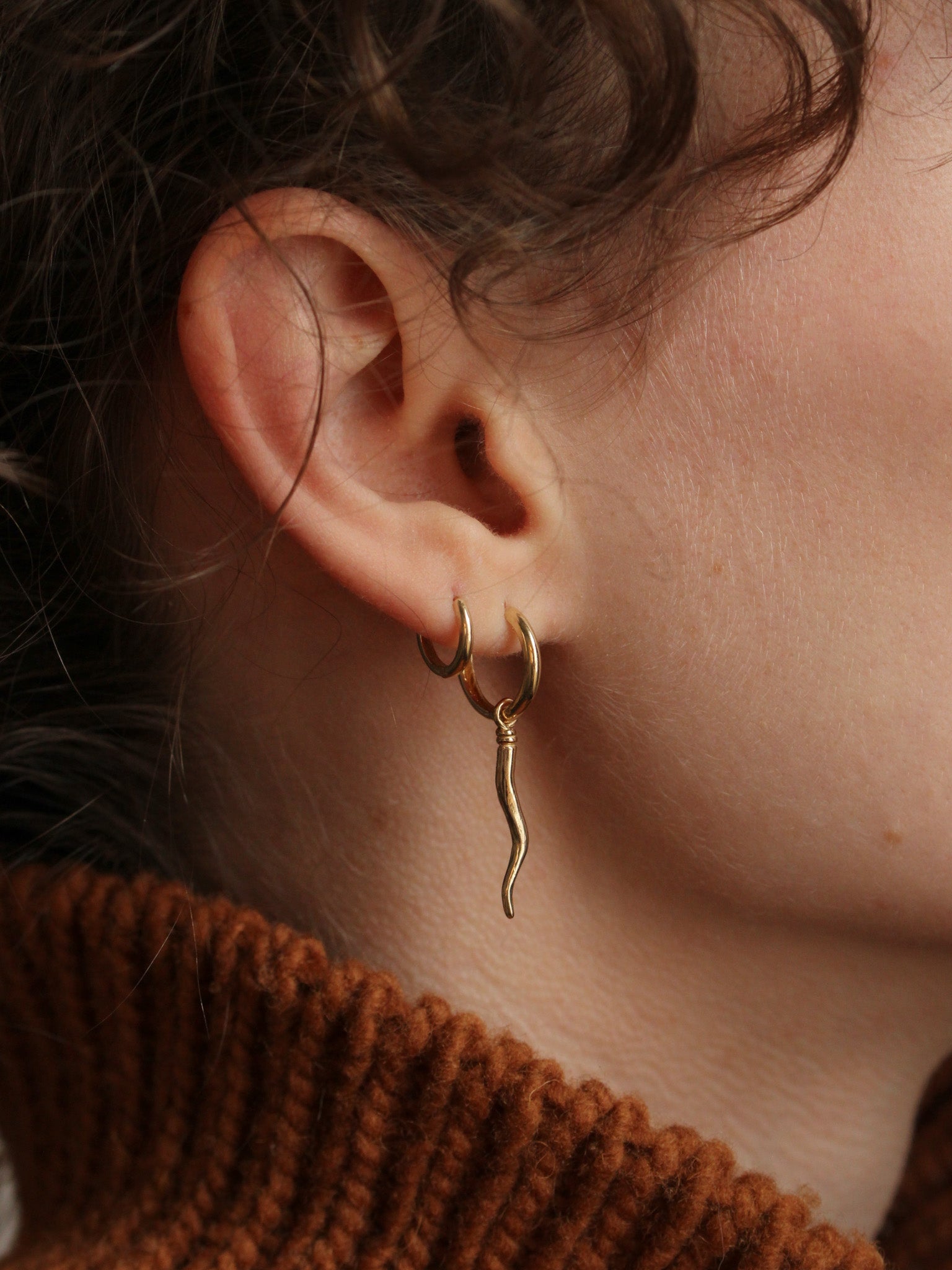 Cornicello Hoops
