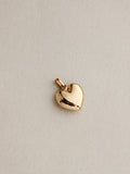 18k Puffy Heart Charm