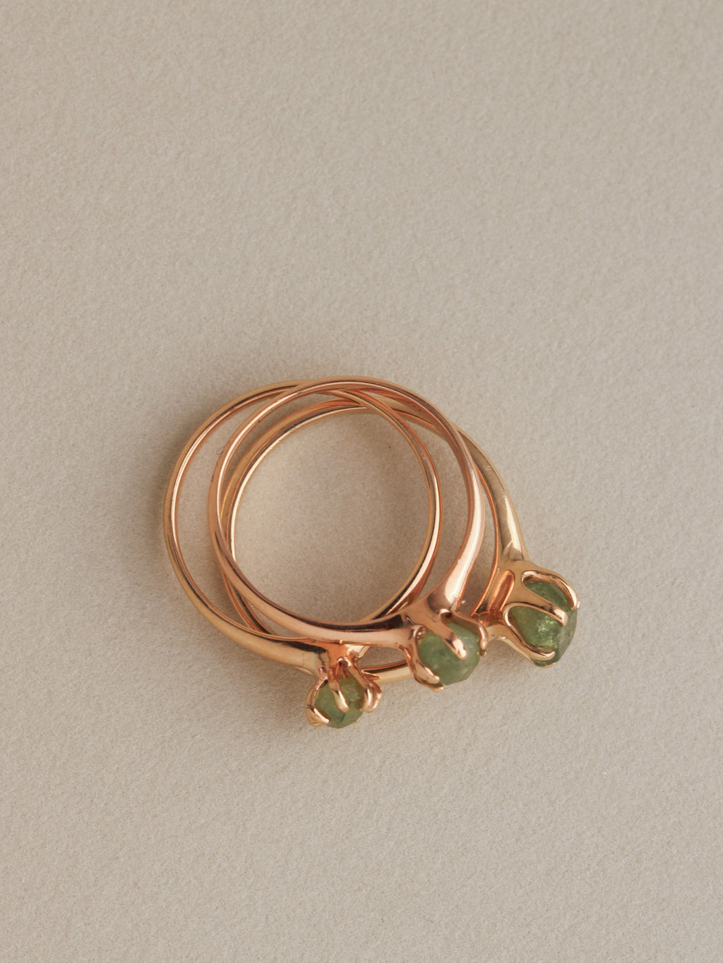 Garnet Prong Rings
