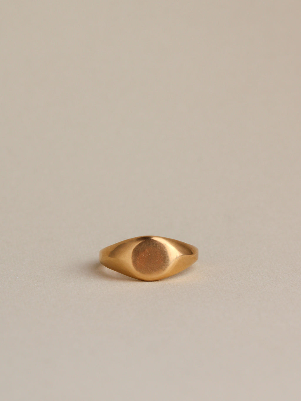 Faceted Signet Ring, 14k