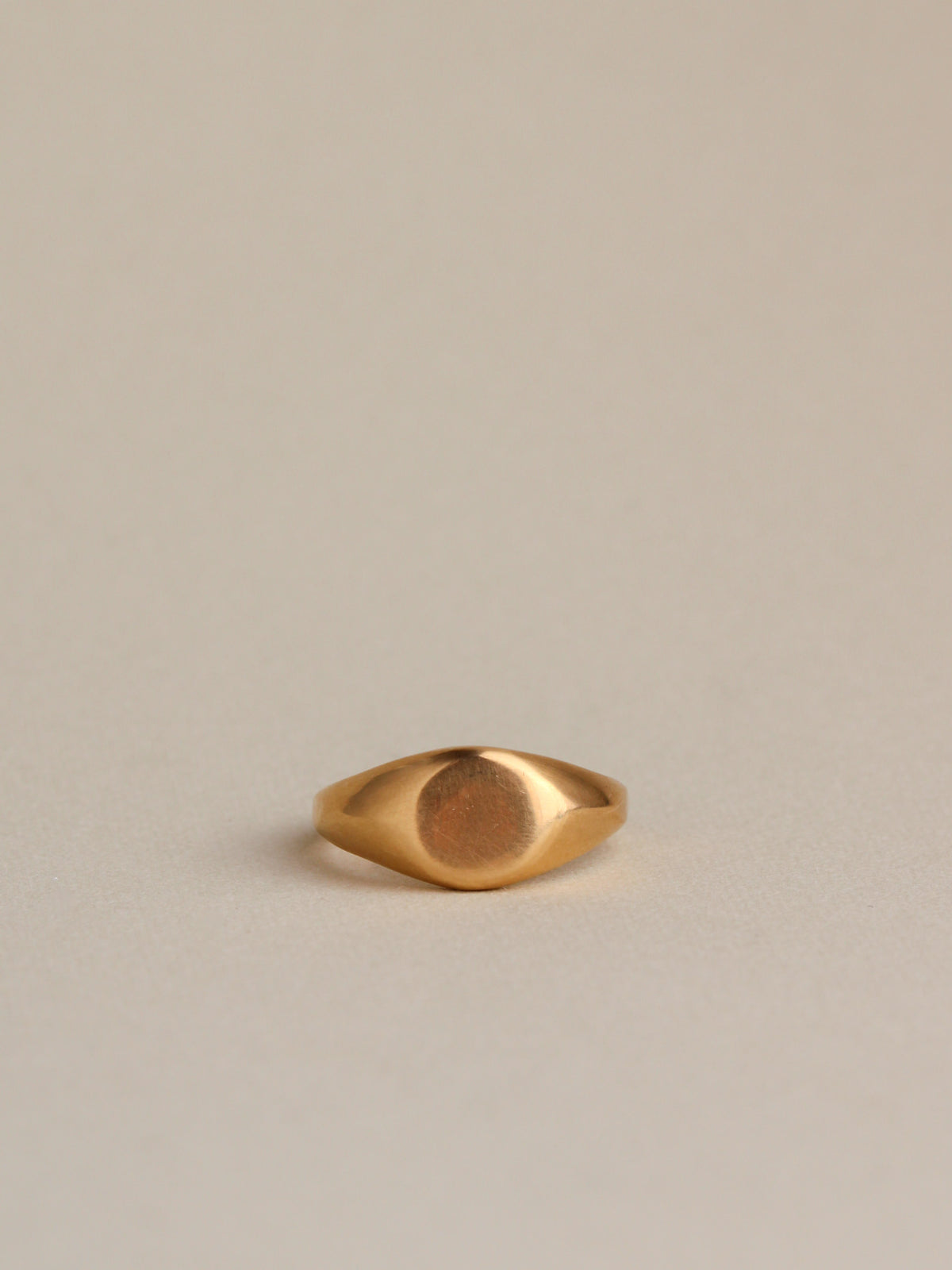 Faceted Signet Ring, 14k