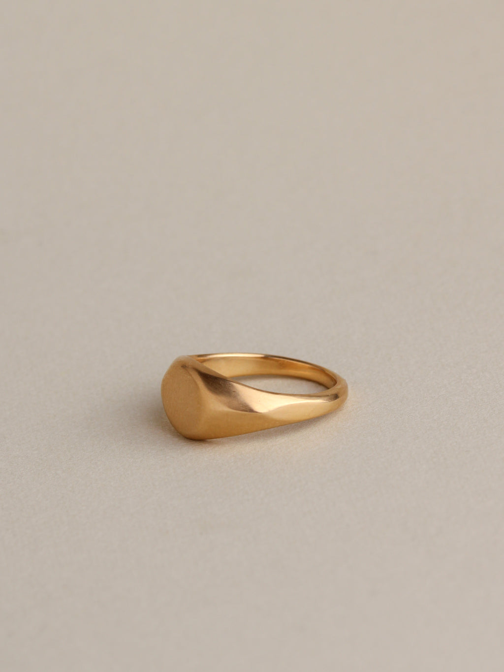 Faceted Signet Ring, 14k