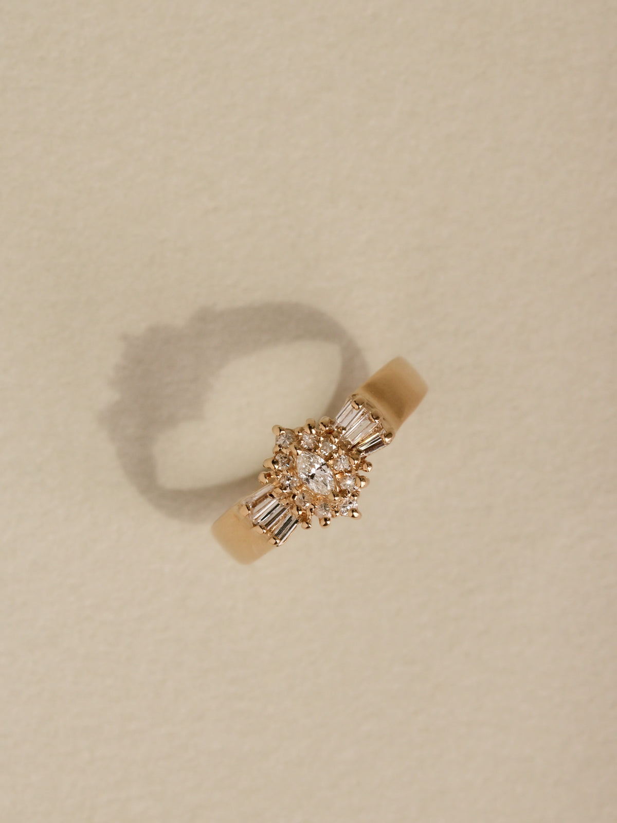 Marquise Halo Engagement Ring