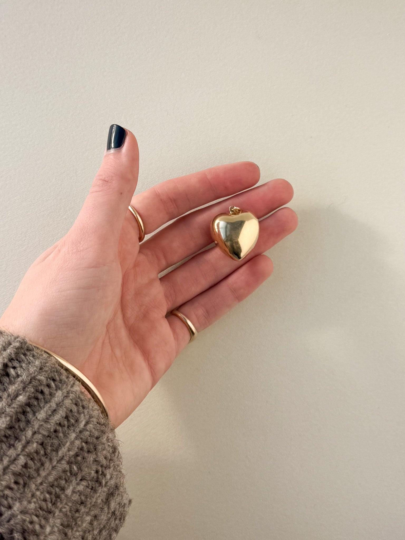 XL Puffy Heart Charm