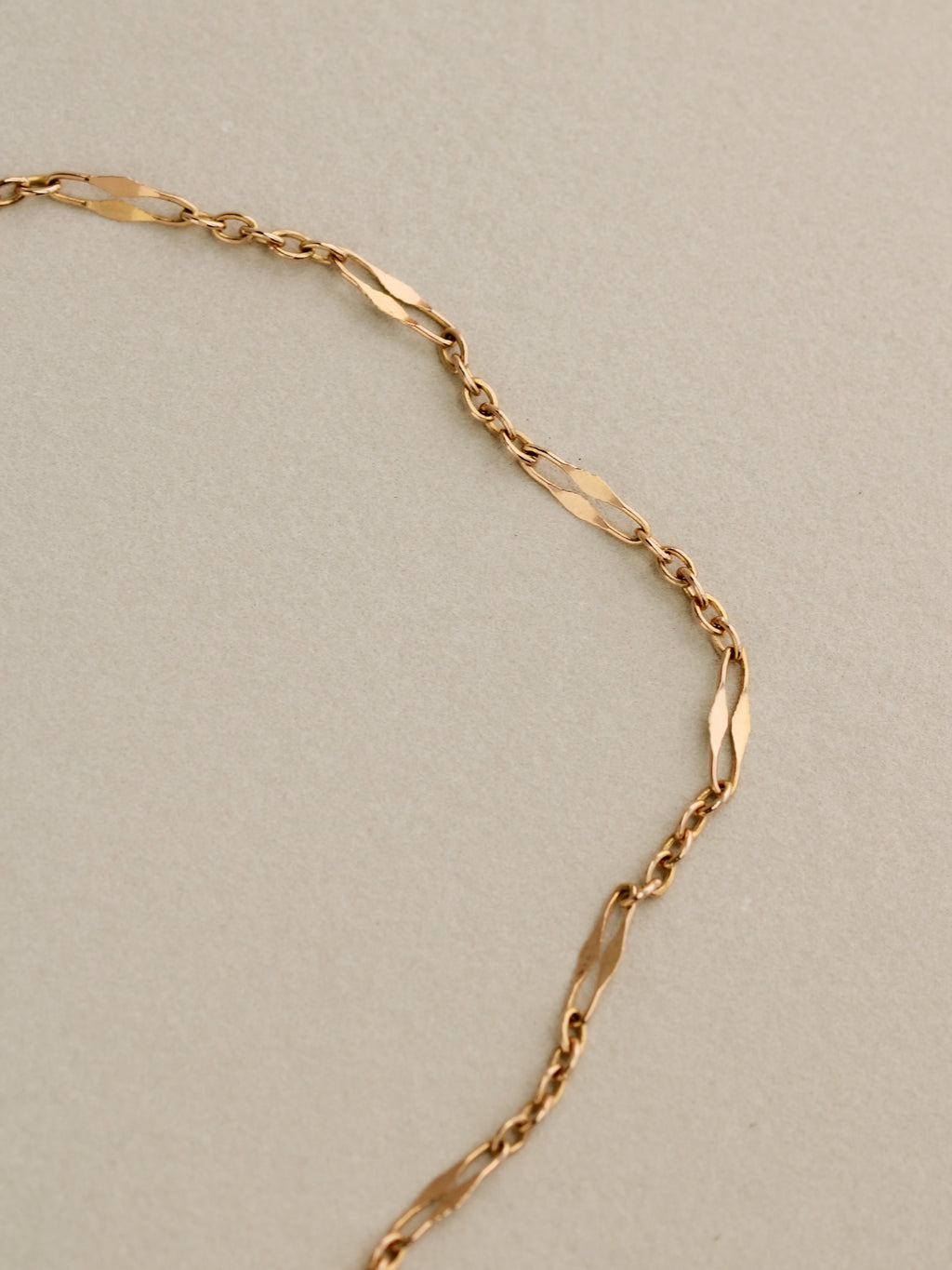 Dapped Anklet, 14k