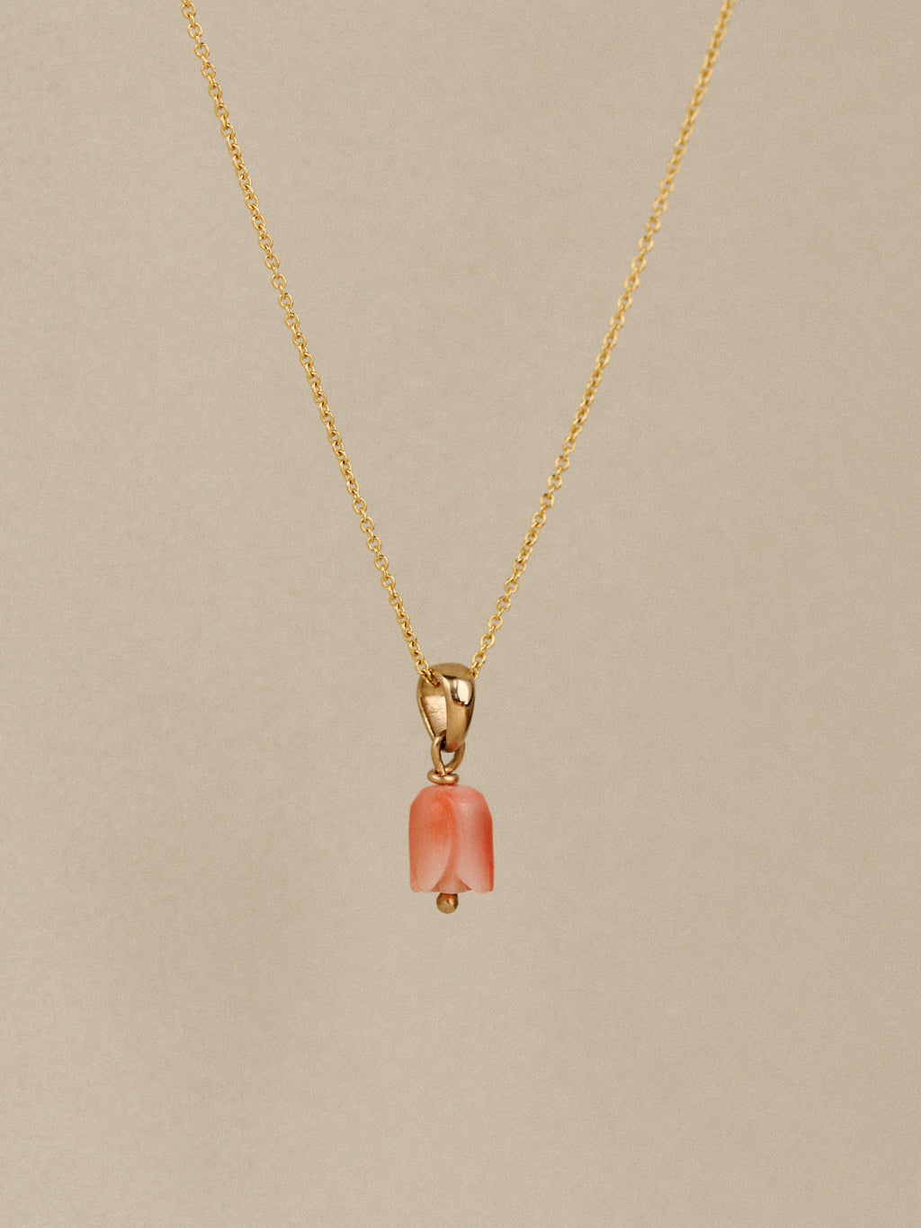 Coral Rosette Necklace