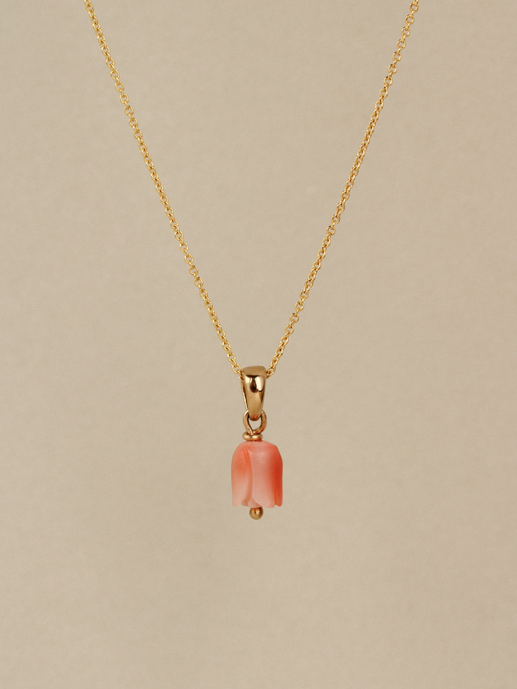 Coral Rosette Necklace