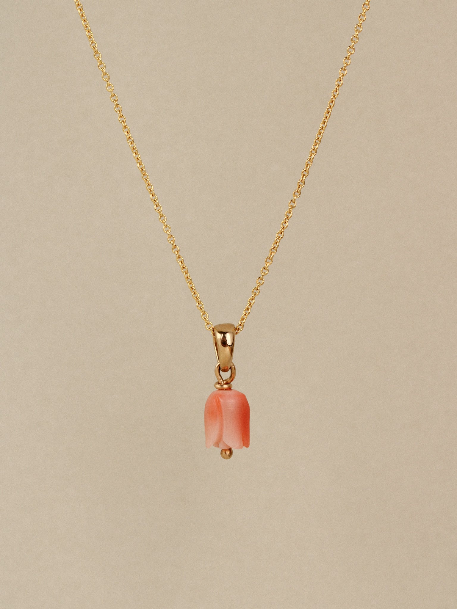 Coral Rosette Necklace