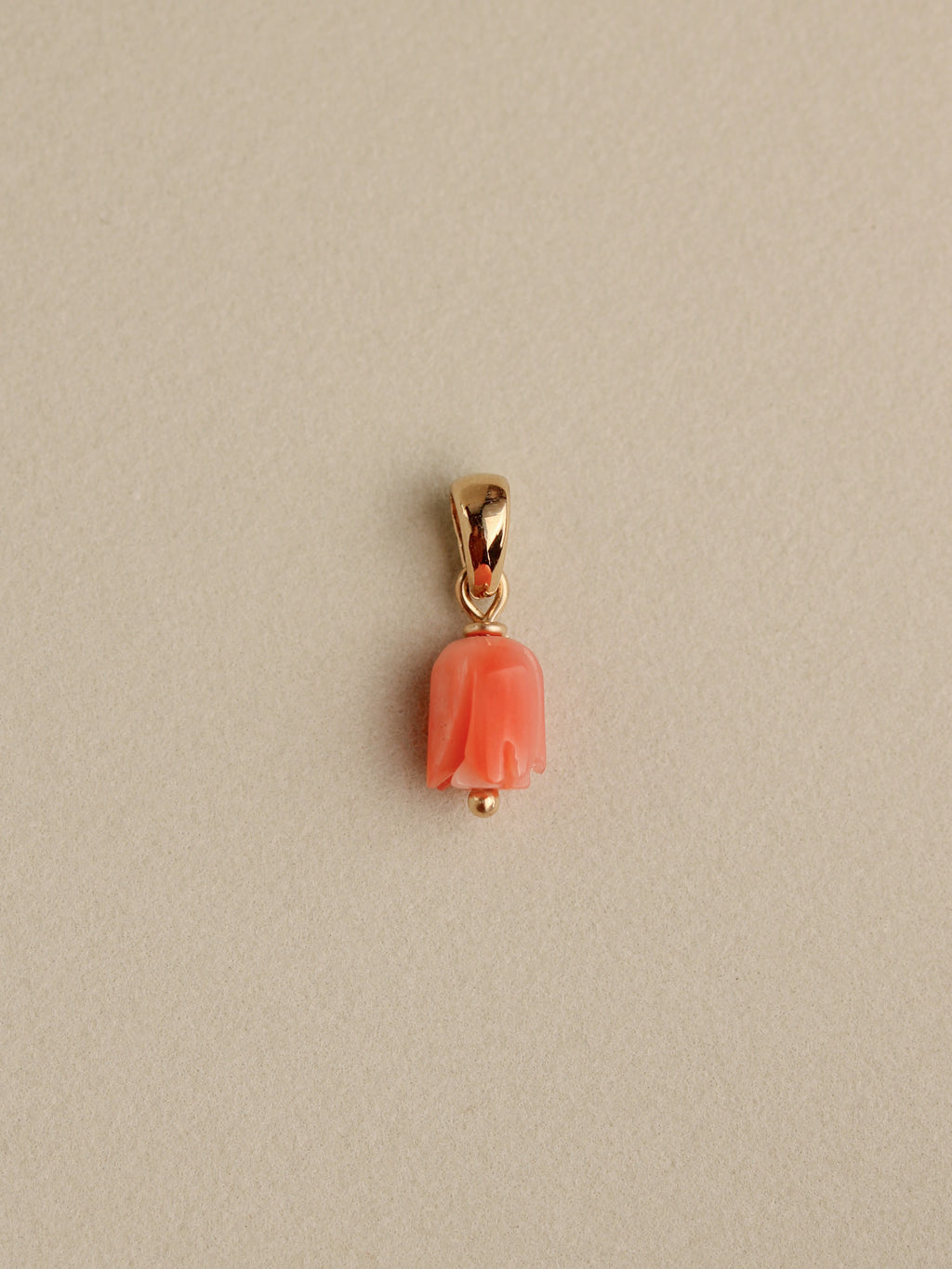Coral Rosette Charm