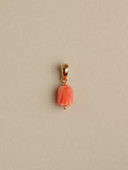 Coral Rosette Charm