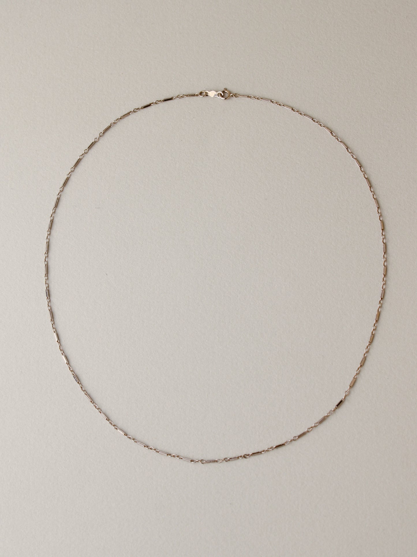 Bar Link Chain Necklace, 17.5"