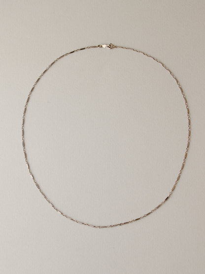 Bar Link Chain Necklace, 17.5"